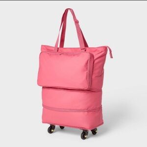 Target Pink Travel Tote with Wheels